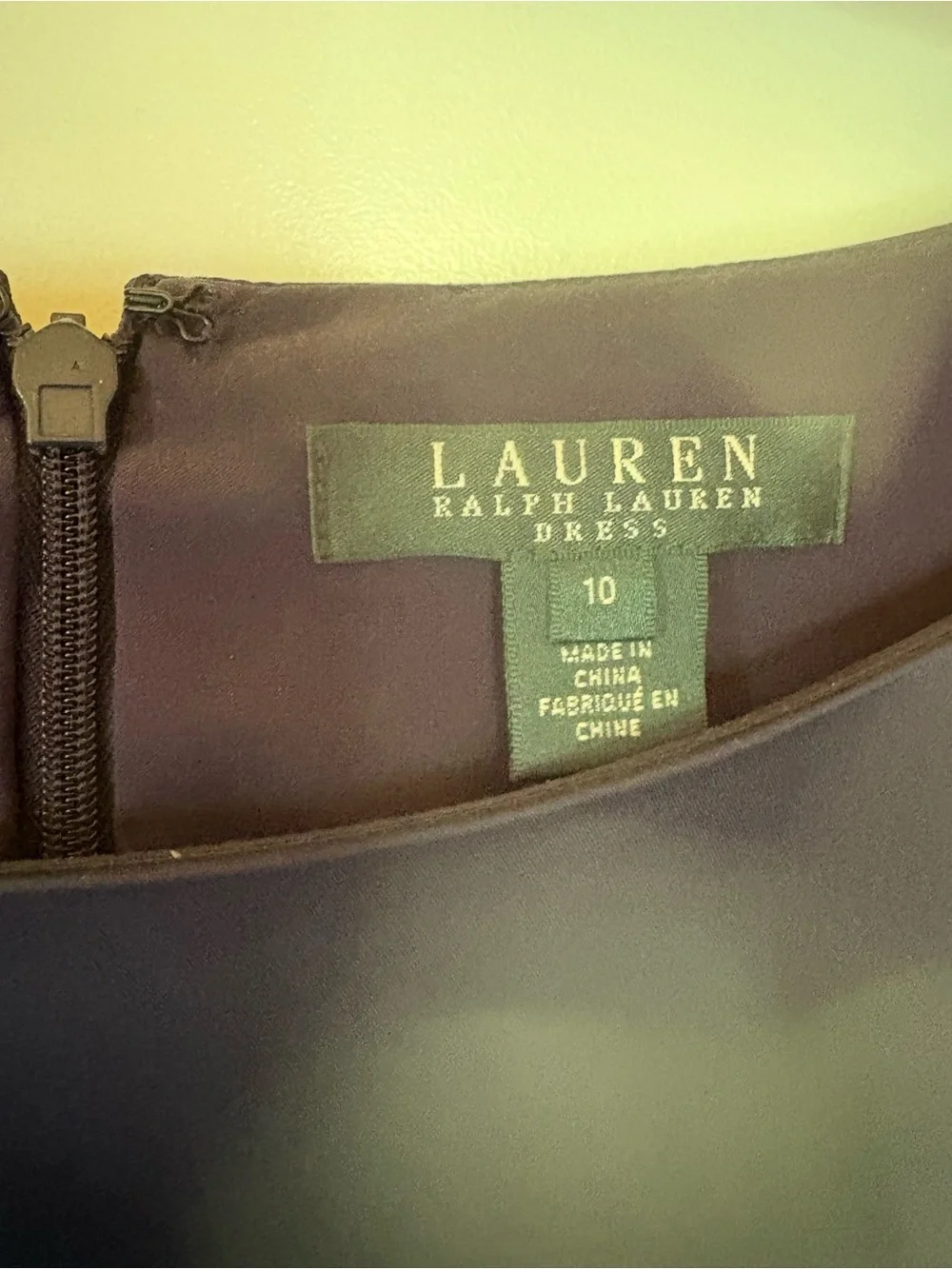 Ralph Lauren Navy Ruched Sheath Dress